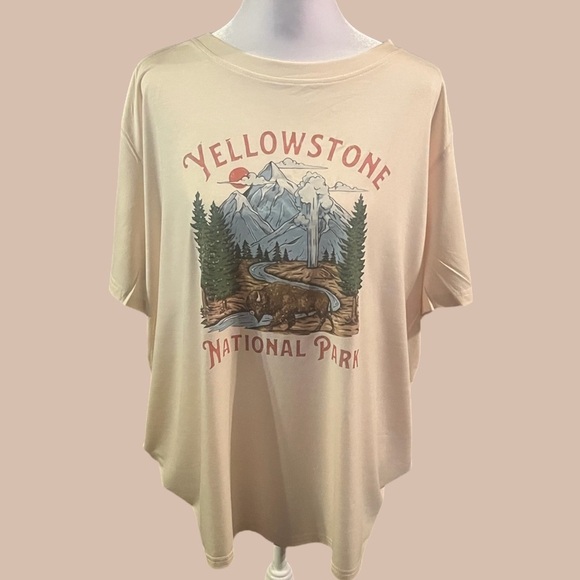 Embrace the Outdoors with Our Plus Size Yellowstone T-Shirt! - Picture 1 of 4